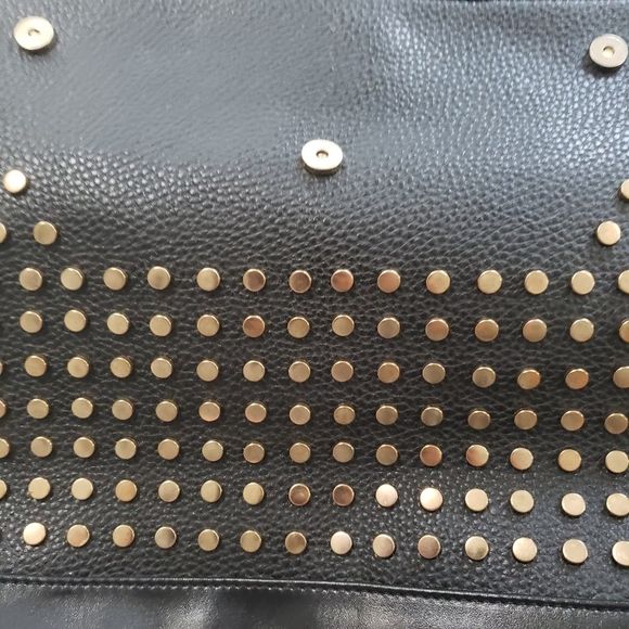 Revolution Black and Gold Studded Bag - Picture 4 of 15